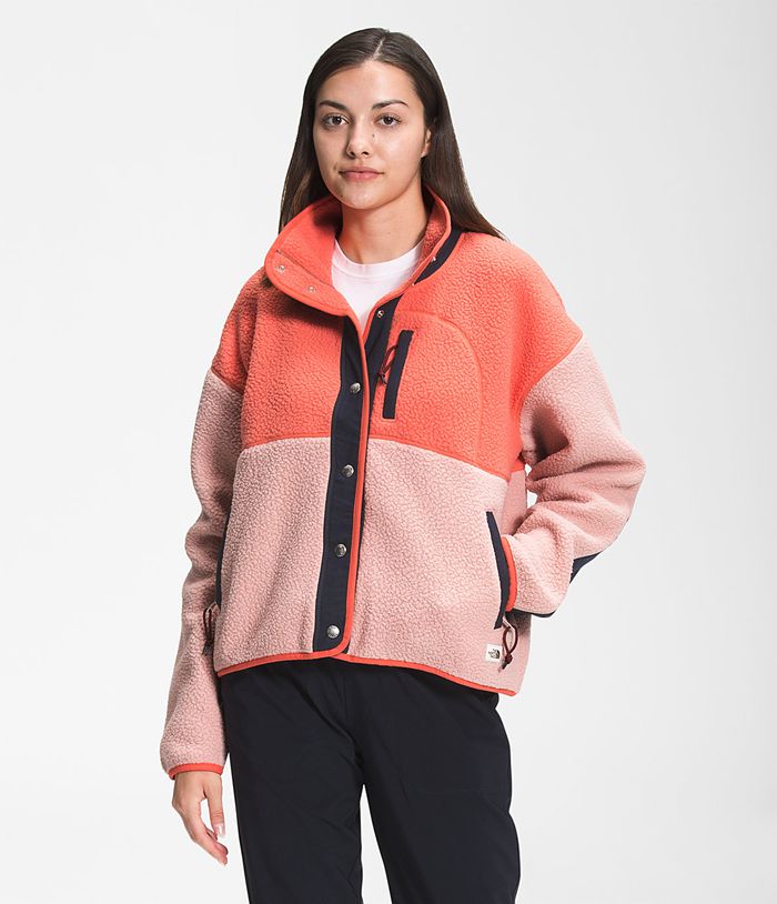 The North Face Softshell Dames Cragmont Fleece JHCU45279 - Oranje/Roze